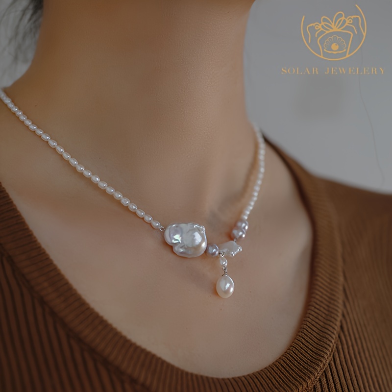 Women's Five-Pointed Star Baroque Freshwater Pearls Necklace